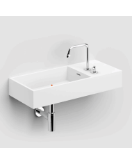 Lavabo blanc mat aluite droite Wash Me 75cm Clou