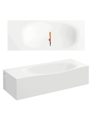 Lave mains blanc mat aluite 65cm Hammock Plus Clou