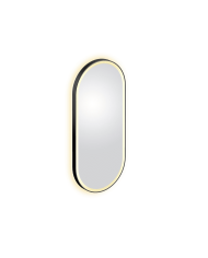 Miroir ovale noir LED LOOK AT ME Clou