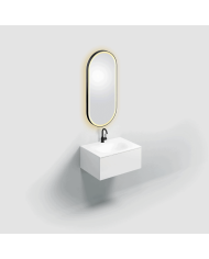 Miroir ovale noir LED LOOK AT ME Clou