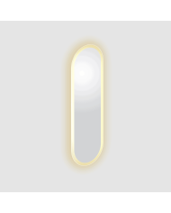 Miroir ovale satiné LED LOOK AT ME Clou