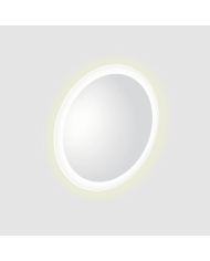 Miroir rond satiné LED LOOK AT ME Clou