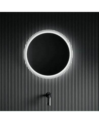 Miroir rond satiné LED LOOK AT ME Clou