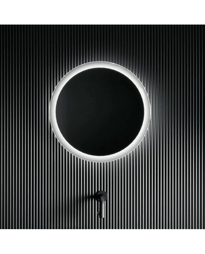 Miroir rond satiné LED LOOK AT ME Clou