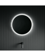 Miroir rond satiné LED LOOK AT ME Clou