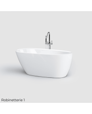 Baignoire îlot asymétrique 180l InBe Clou