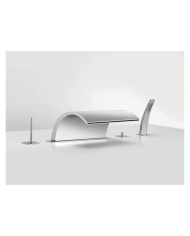 Mitigeur bain/douche 5 trous sur gorge Nouvelle Vague Horus