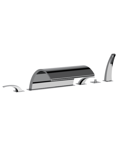 Mélangeur bain/douche 6 trous sur gorge Nouvelle Vague Horus