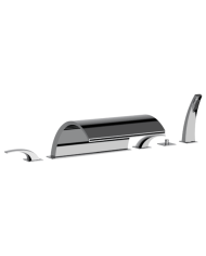 Mélangeur bain/douche 6 trous sur gorge Nouvelle Vague Horus