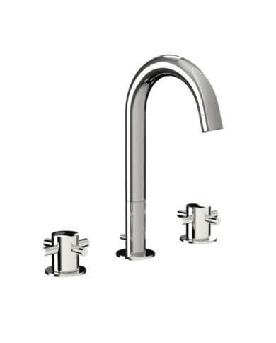 Mélangeur lavabo 3 trous vidage clic-clac Minoé Horus