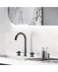 Mélangeur lavabo 3 trous vidage clic-clac Minoé Horus