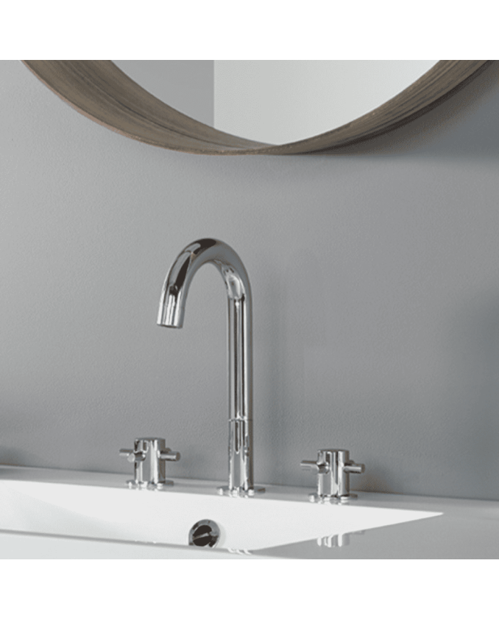 Mélangeur lavabo 3 trous vidage clic-clac Minoé Horus