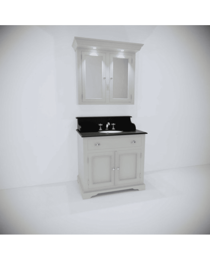 Meuble lavabo 1 vasque et miroir Kent Aqua Prestige