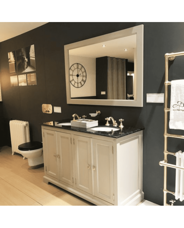 Meuble lavabo 2 vasques et miroir Bristol Aqua Prestige