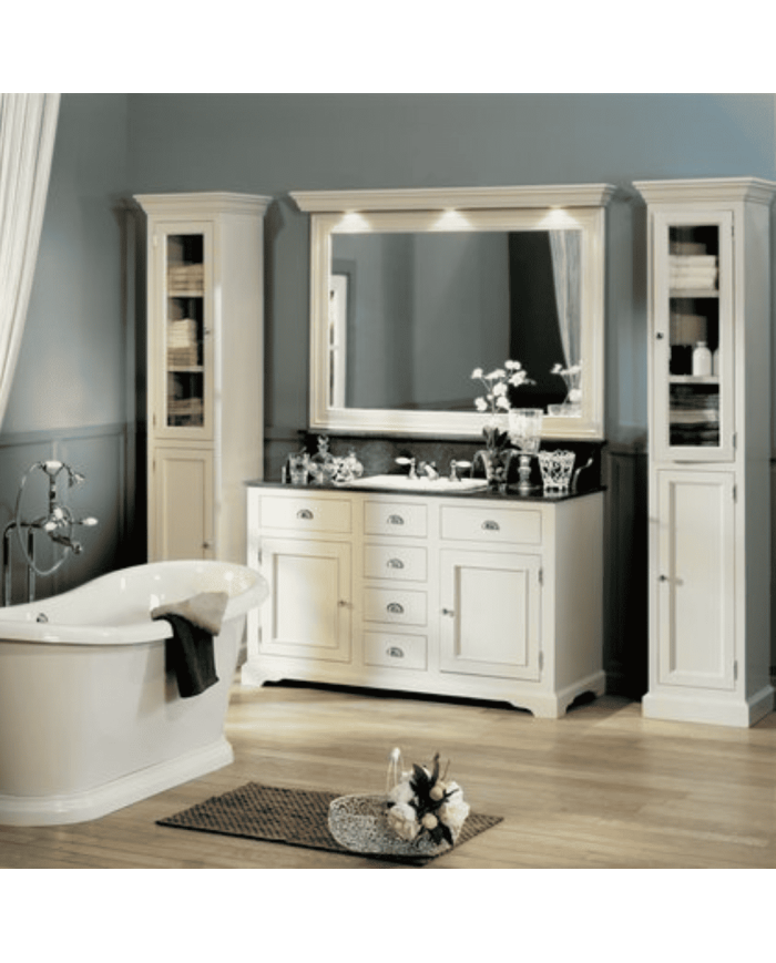Meuble lavabo 1 vasque et miroir Carlton Aqua Prestige
