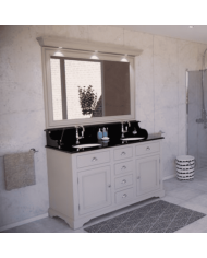 Meuble lavabo 2 vasques et miroir Carlton Aqua Prestige