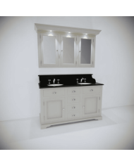 Meuble lavabo 2 vasques et miroir Carlton Aqua Prestige
