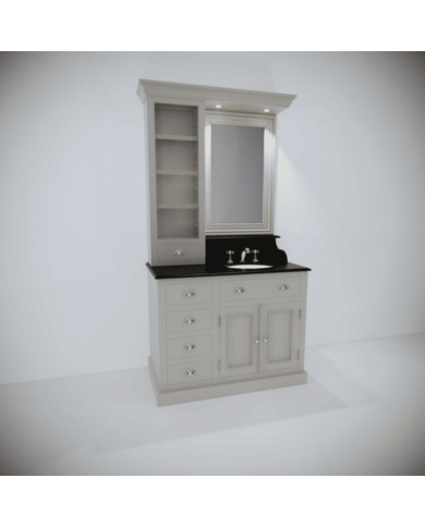 Meuble lavabo 1 vasque et miroir Kensington Aqua Prestige