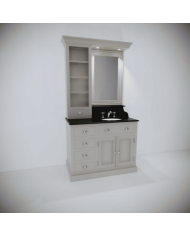 Meuble lavabo 1 vasque et miroir Kensington Aqua Prestige