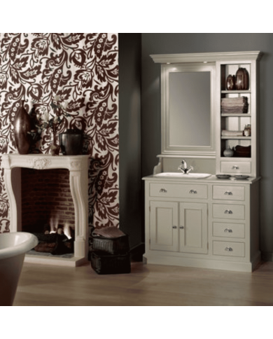 Meuble lavabo 1 vasque et miroir Kensington Aqua Prestige