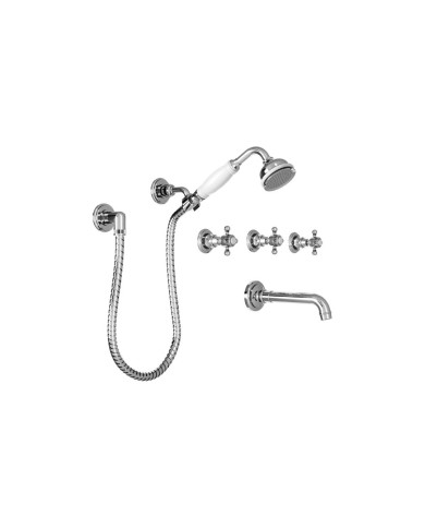 Mélangeur baignoire mural avec inverseur Thetis Margot