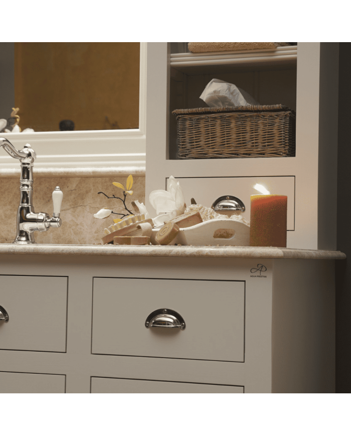 Meuble lavabo 1 vasque et miroir Chelsea Aqua Prestige