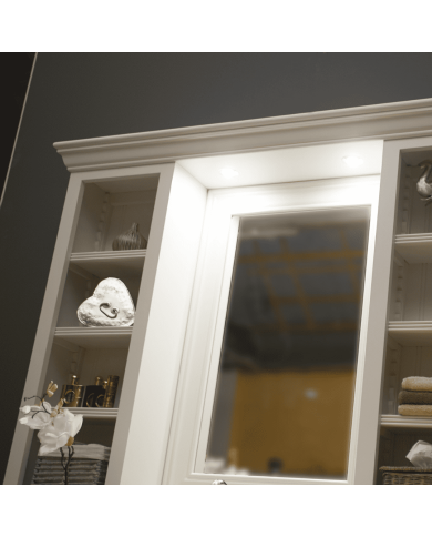 Meuble lavabo 1 vasque et miroir Chelsea Aqua Prestige