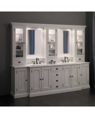 Meuble lavabo 2 vasques et miroir Balmoral Aqua Prestige