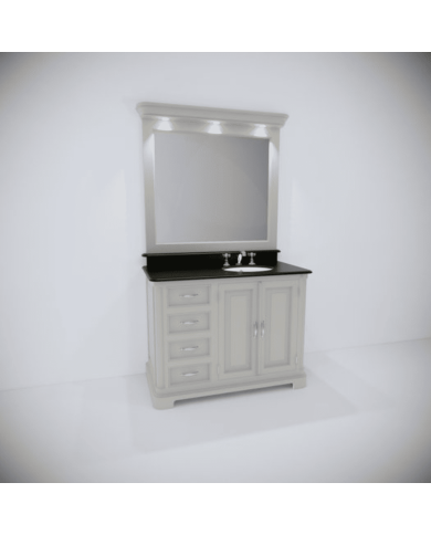 Meuble lavabo 1 vasque et miroir Regent 118 Aqua Prestige