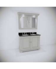 Meuble lavabo 2 vasques et miroir Regent 121 Aqua Prestige