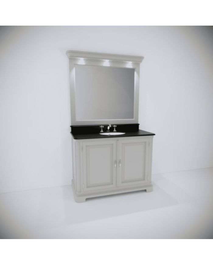 Meuble lavabo 1 vasque et miroir Regent 121 Aqua Prestige