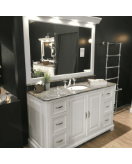 Meuble lavabo 1 vasque et miroir Regent 155 Aqua Prestige