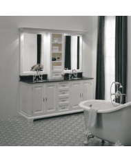Meuble lavabo 2 vasques et miroir Regent 185 Aqua Prestige