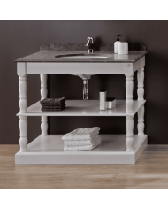 Meuble lavabo 1 vasque et miroir Orléans Aqua Prestige