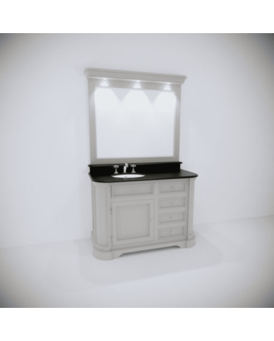 Meuble 1 vasque et miroir Elysée 127 Aqua Prestige