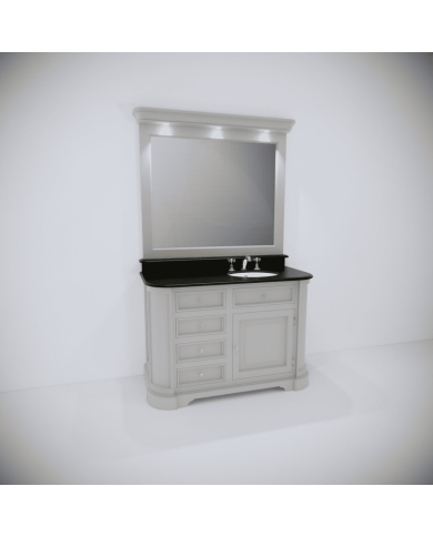 Meuble 1 vasque et miroir Elysée 127 Aqua Prestige