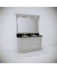 Meuble 2 vasques et miroir Elysée 148 Aqua Prestige