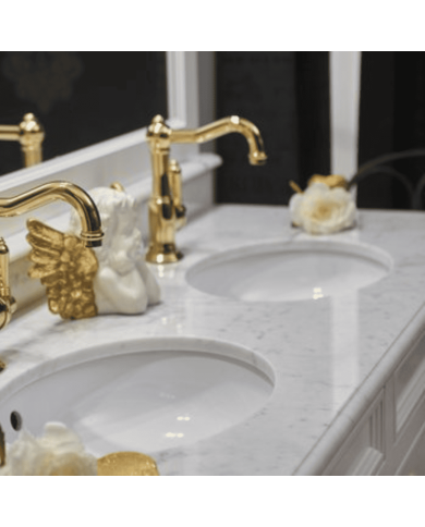 Meuble 2 vasques et miroir Elysée 148 Aqua Prestige