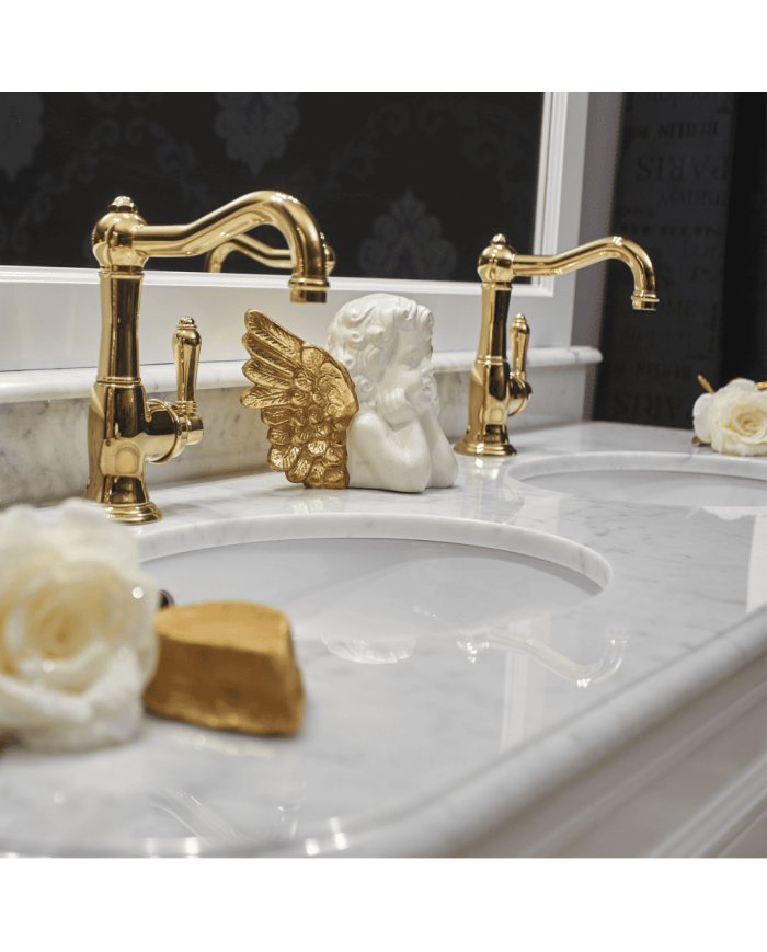 Meuble 2 vasques et miroir Elysée 148 Aqua Prestige