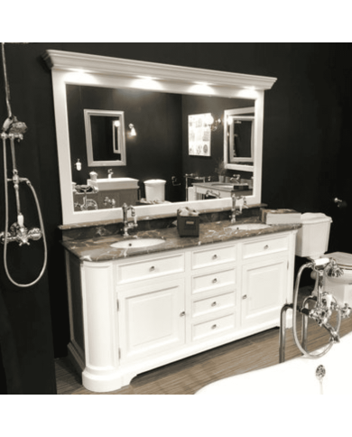 Meuble 2 vasques et miroir Elysée 185 Aqua Prestige