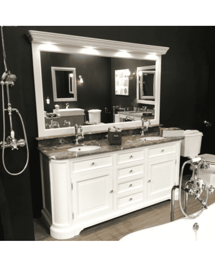 Meuble 2 vasques et miroir Elysée 185 Aqua Prestige