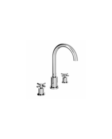 Mélangeur 3 trous à poser lavabo Onyx Margot