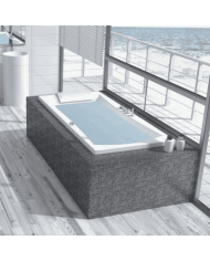 Baignoire balnéo 180x80 - Concerto - Kinedo