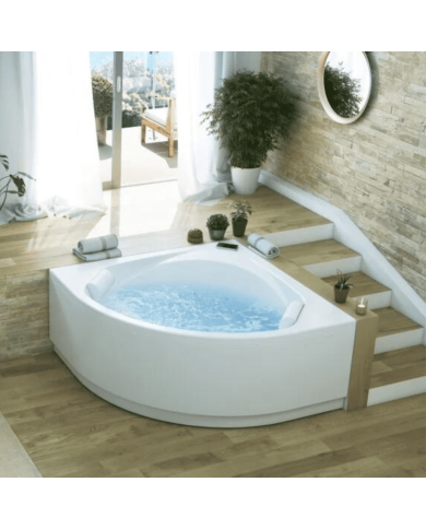 Baignoire balnéo d'angle 140x140 - Otea - Kinedo