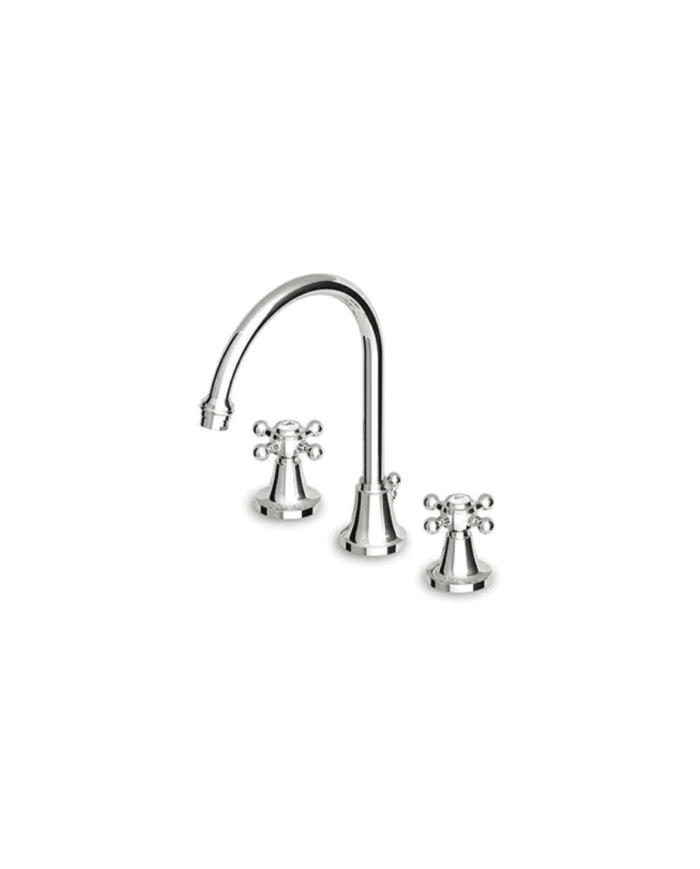 Mélangeur lavabo en croix bec fixe - Agora - Zucchetti