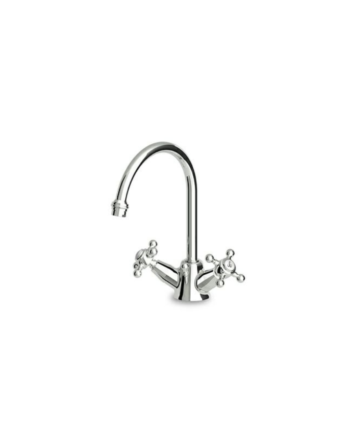 Mélangeur lavabo monotrou croix bec fixe - Agora - Zucchetti