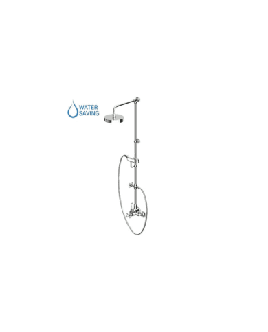 Colonne douche + thermostatique croix - Agora - Zucchetti