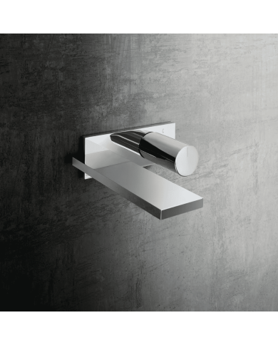 Mitigeur lavabo mural avec plaque - Milano - Fantini