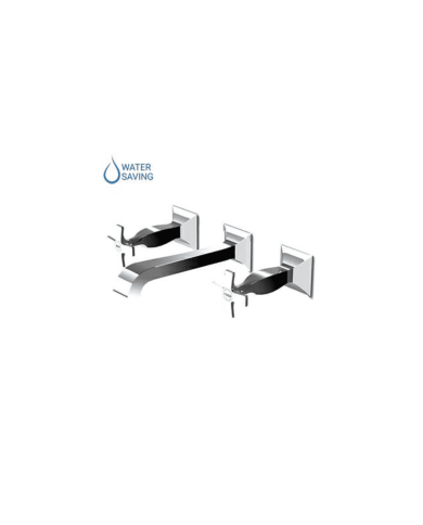 Mélangeur lavabo mural croix + aérateur - Bellagio - Zucchetti