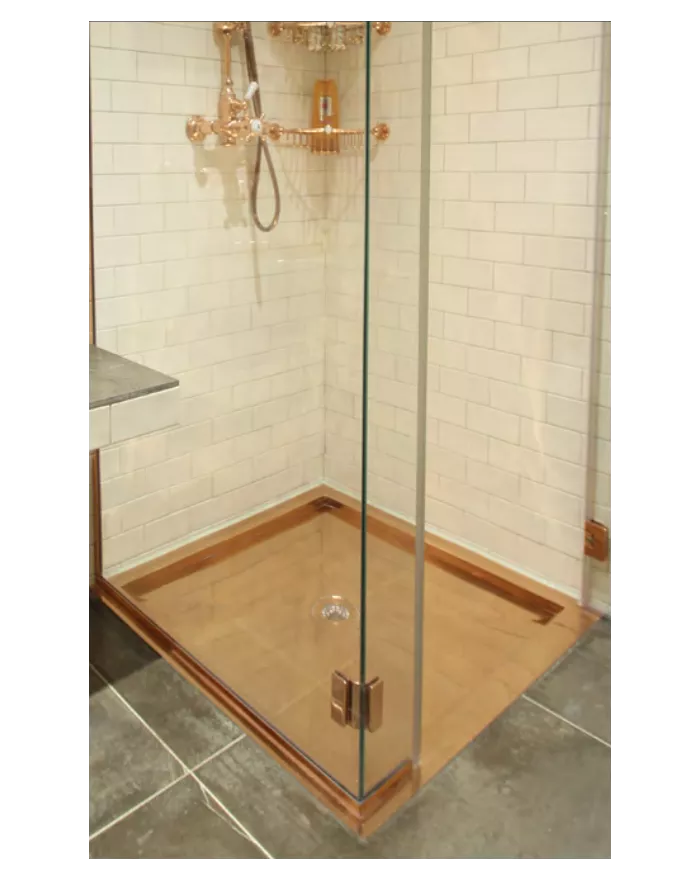 Bac à douche 90x120 cm Bleu Provence